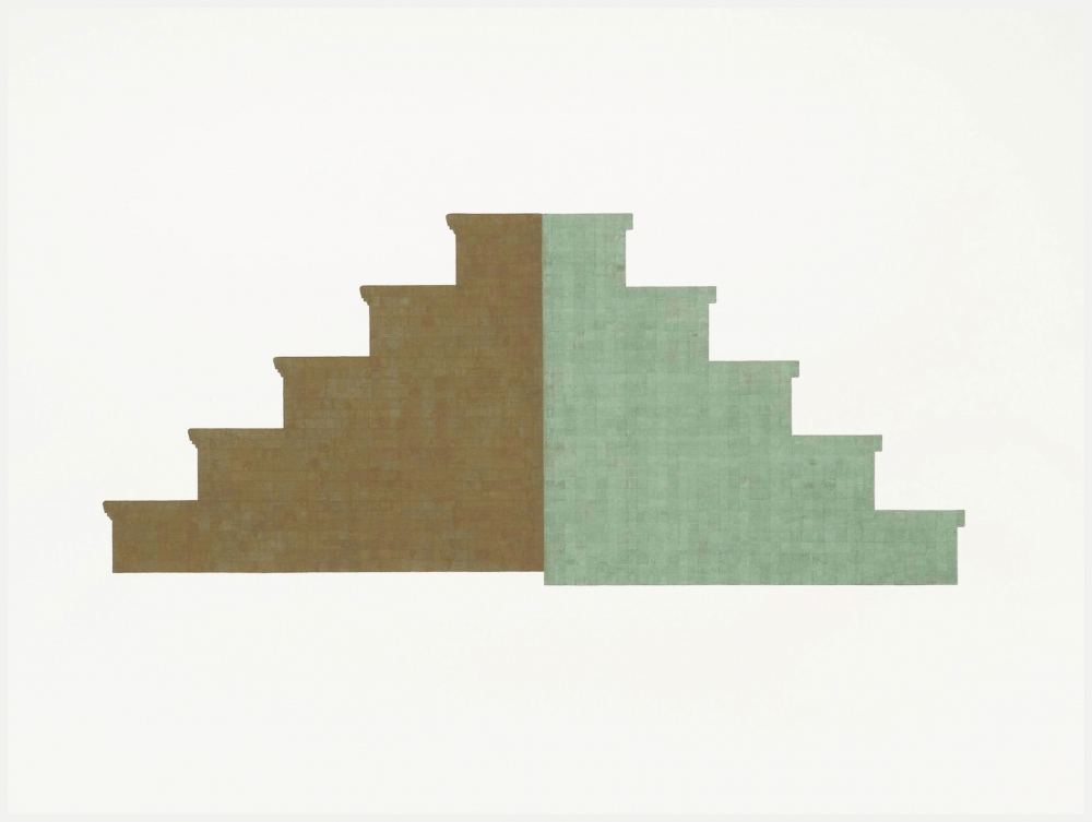 Julia Fish, Study for East Stairway with West Stairway, 2006.