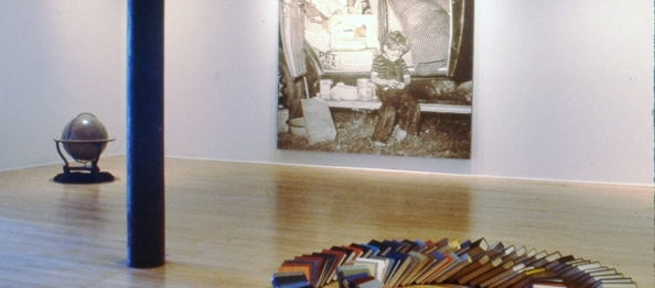Installation view at Rhona Hoffman Gallery, Annette Lemieux, 1988