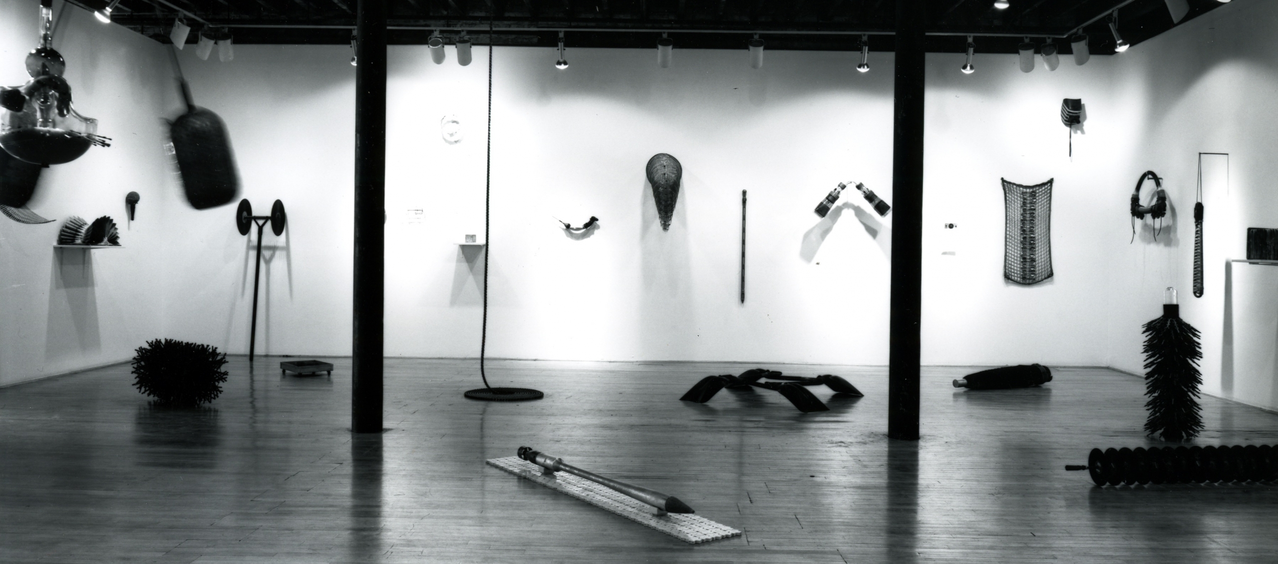 Installation view at Rhona Hoffman Gallery, Donald Lipski, 1984
