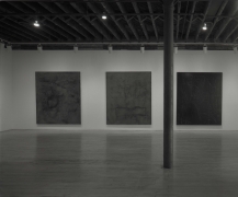 Installation view at Rhona Hoffman Gallery, James Brown,&nbsp;Paintings and Works on Paper, 1986.