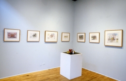 Installation view at Rhona Hoffman Gallery, Aldo Rossi, 1991.