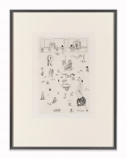 Jim Nutt,&nbsp;ummmph, 1967-68. Etching. 21.25 x 16 inches, framed. Edition of 10.