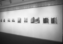 Installation view at Rhona Hoffman Gallery, Richard Haas, Original Proposals, Maquettes and Models for Projects&nbsp;1974-1980, 1980