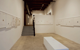 Installation view at Rhona Hoffman Gallery, Anne Wilson, Dispersions, 2013