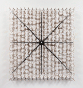 Jacob Hashimoto/Neutron Star/2015/Wood, acrylic, bamboo, paper, and Dacron