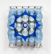Jacob Hashimoto/Radio Echoes, Farewells, and Pale Projected Light/2015/Wood, acrylic, bamboo, paper and Dacron