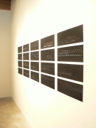 Installation view at Rhona Hoffman Gallery, Anne Wilson, Portable City, Notations, Wind-Up, 2008