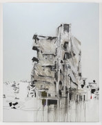 Brian Maguire.&nbsp;Aleppo 3, 2017. Acrylic on canvas, 82.7 x 66.9 inches.