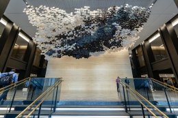 Installation of&nbsp;Infinite Particle of Galactic Dust (2019)&nbsp;at the Willis Tower, Chicago, IL