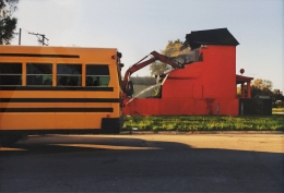 Color(ed) Theory Series: Flamin&#039; Red Hots (Demolition Bus), 2018