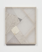 Martha Tuttle, Lucretius, 2019. Wool, linen, pigment, 32 x 24 inches.