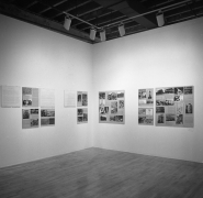 Installation view at Rhona Hoffman Gallery, James Wines, Exhibition of Drawings by SITE, 1981