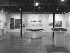 Installation view at Rhona Hoffman Gallery, Projects: World&#039;s Fairs, Waterfronts, Parks, and Plazas, 1984.