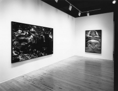 Installation view at Rhona Hoffman Gallery, Cindy Sherman, 1989.