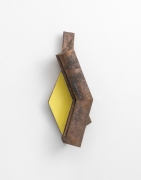 Richard Rezac. Limb (Yellow), 2020. Cast Bronze and Oil Paint. Overall Dimensions: 17.25 x 7.25 x 3.25 inches.